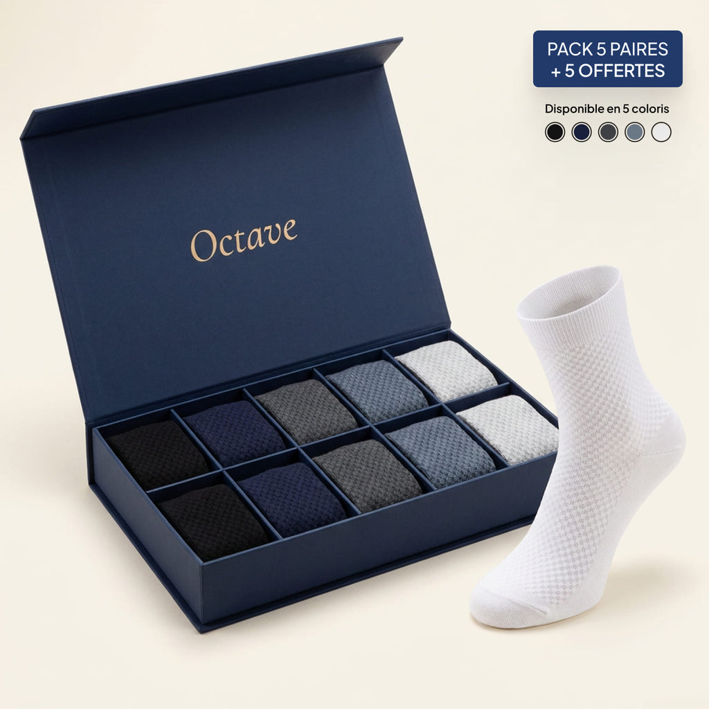 Chaussettes Octave en Fibre de Bambou Premium 2.0