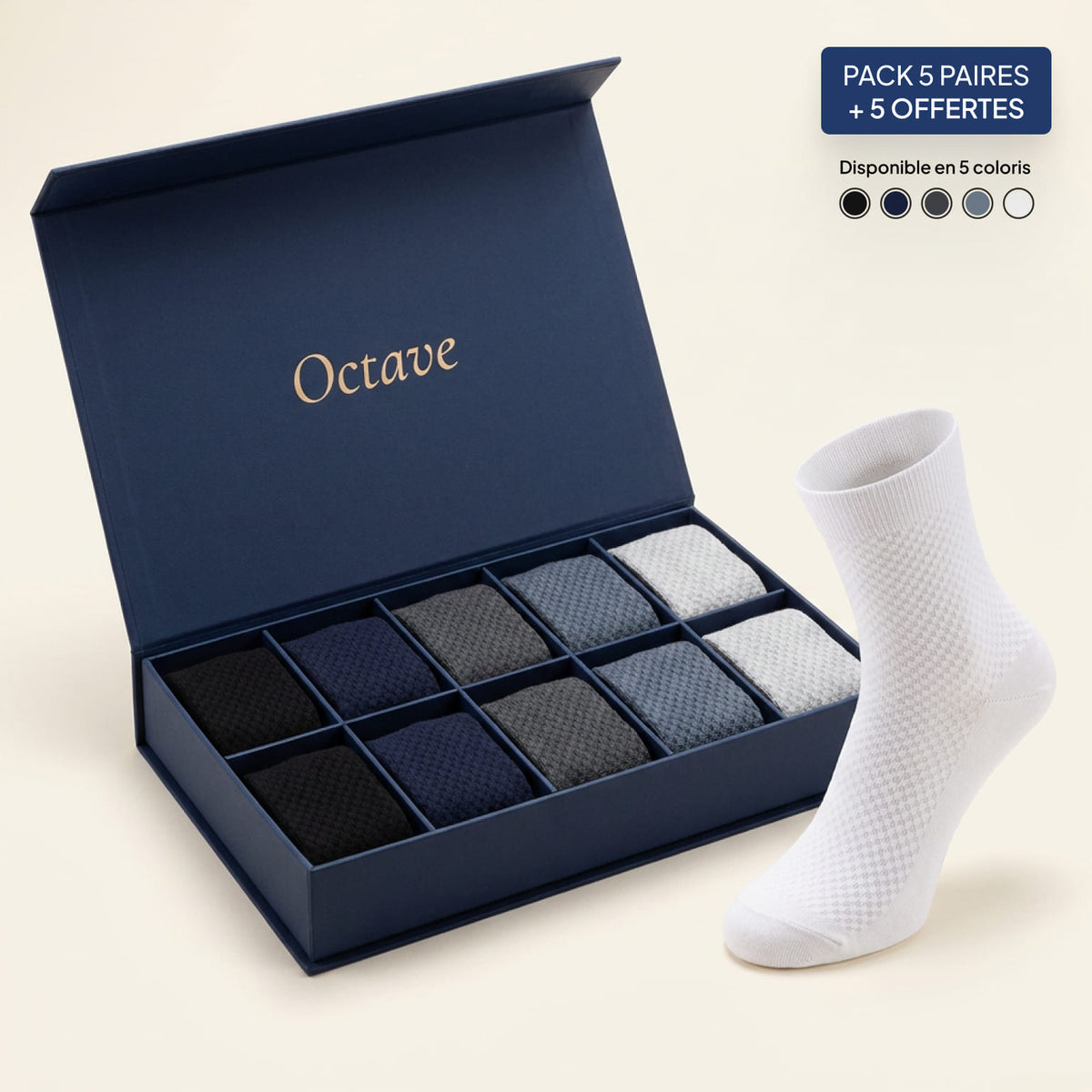 Chaussettes Octave en Fibre de Bambou Premium 2.0
