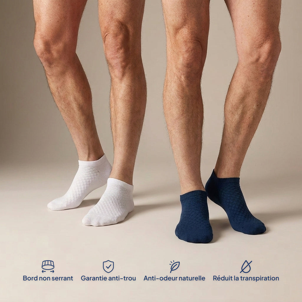 Chaussettes courtes Octave en Fibre de Bambou Premium 2.0